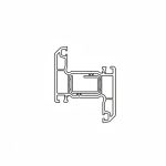 uPVC window profile section