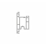 vuPVC window profile section