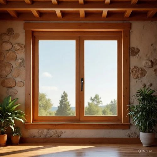 uPVC window profile section